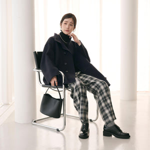 バイカラー リバー Aライン コート