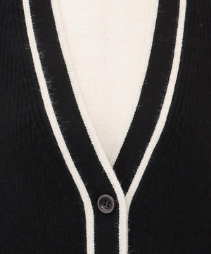 Vネックカーディガン