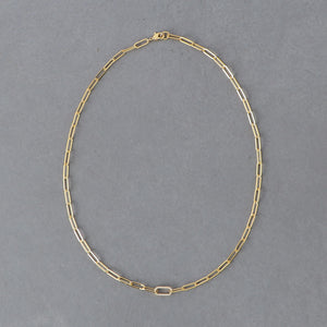 オーバルパヴェ チェーンネックレス