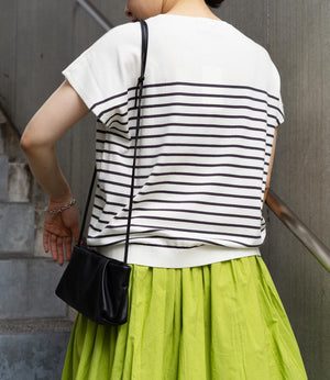 コンパクトフレンチスリーブニットT