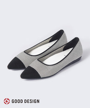 バイカラー ポインテッドパンプス