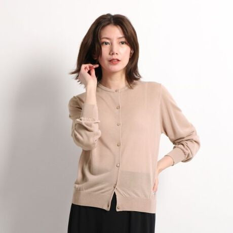 クルーネックカーディガン