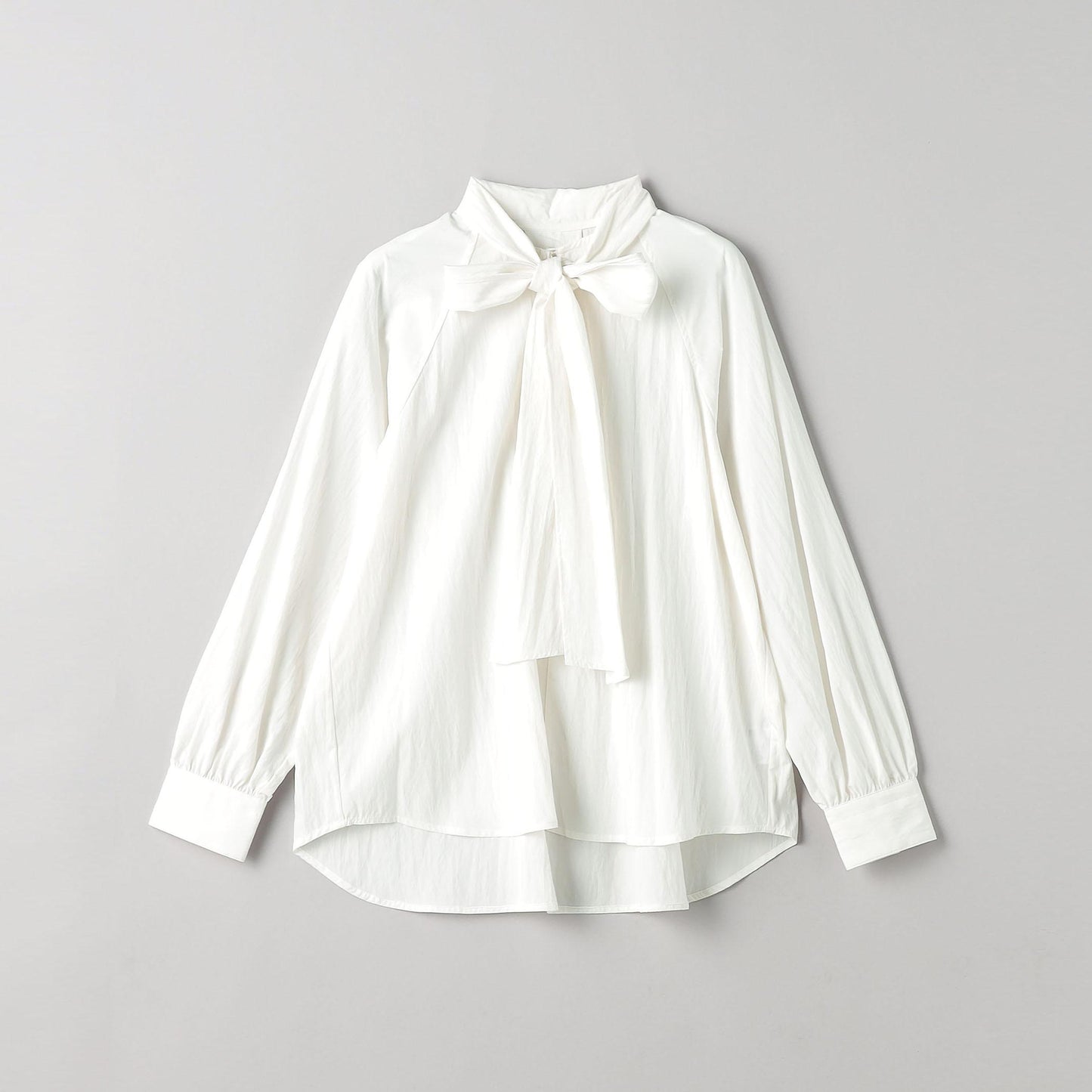 【WEB限定 Wardrobe DAILY MINIMAL】リボンタイブラウス -2WAY/ウォッシャブル-