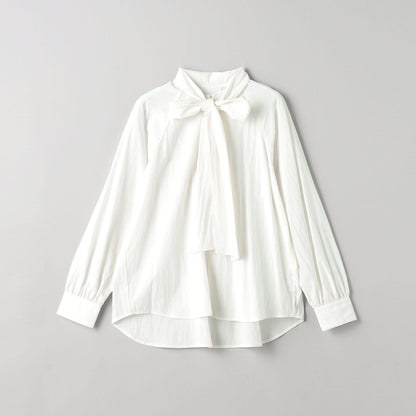 【WEB限定 Wardrobe DAILY MINIMAL】リボンタイブラウス -2WAY/ウォッシャブル-