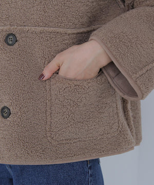 リバーシブルフェイクスウェードコート