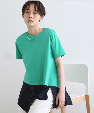 アシメシャツコンビTシャツ