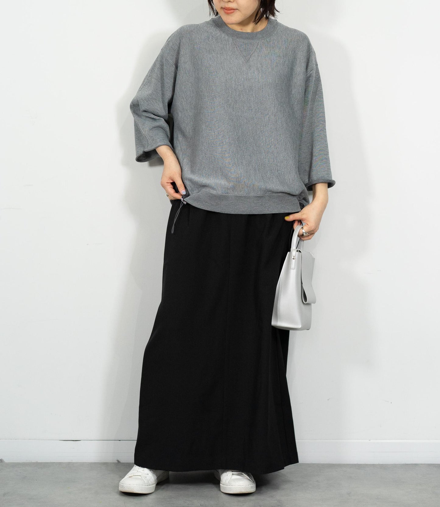スウェットライクニットTシャツ
