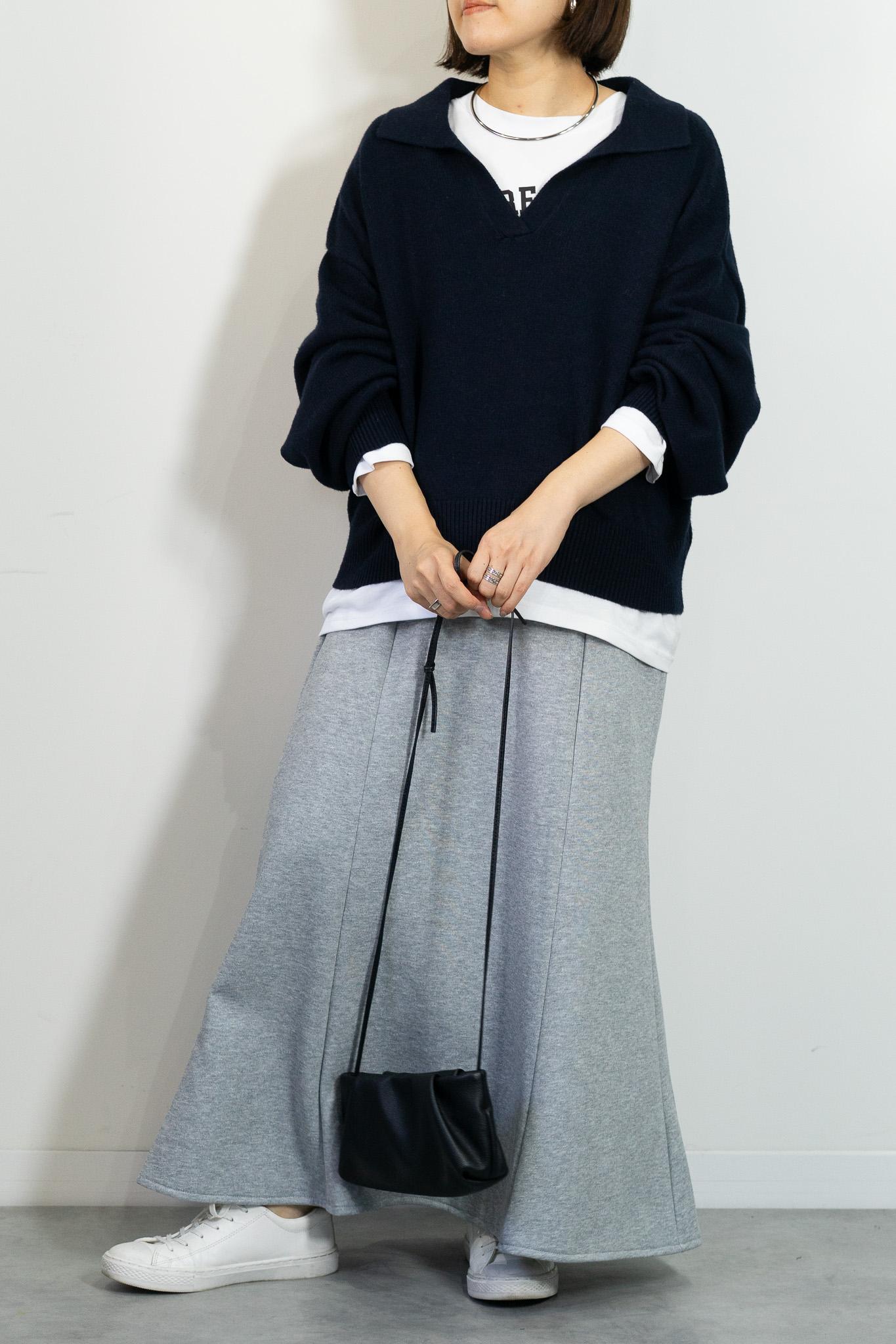 スキッパーニットプルオーバー