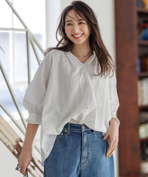 撥水 ワイドストレートデニム