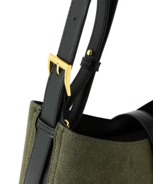 スウェードコンビワンショルダーバッグ