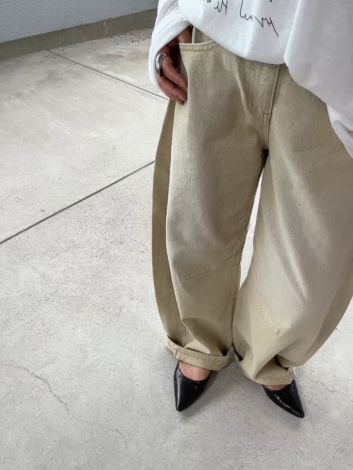 ピグメントワイドバレルデニム