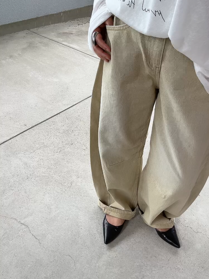 ピグメントワイドバレルデニム