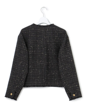 GIOLICA ボタン ツイード ジャケット