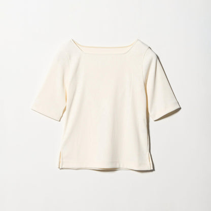 ニットライク スクエアネック カットソー