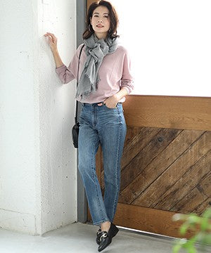 【WEB限定】大人フィットな脚長スリムストレート