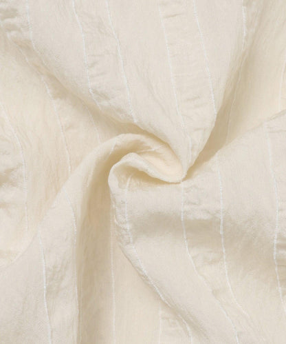 ドビーストライプウエストタックブラウス