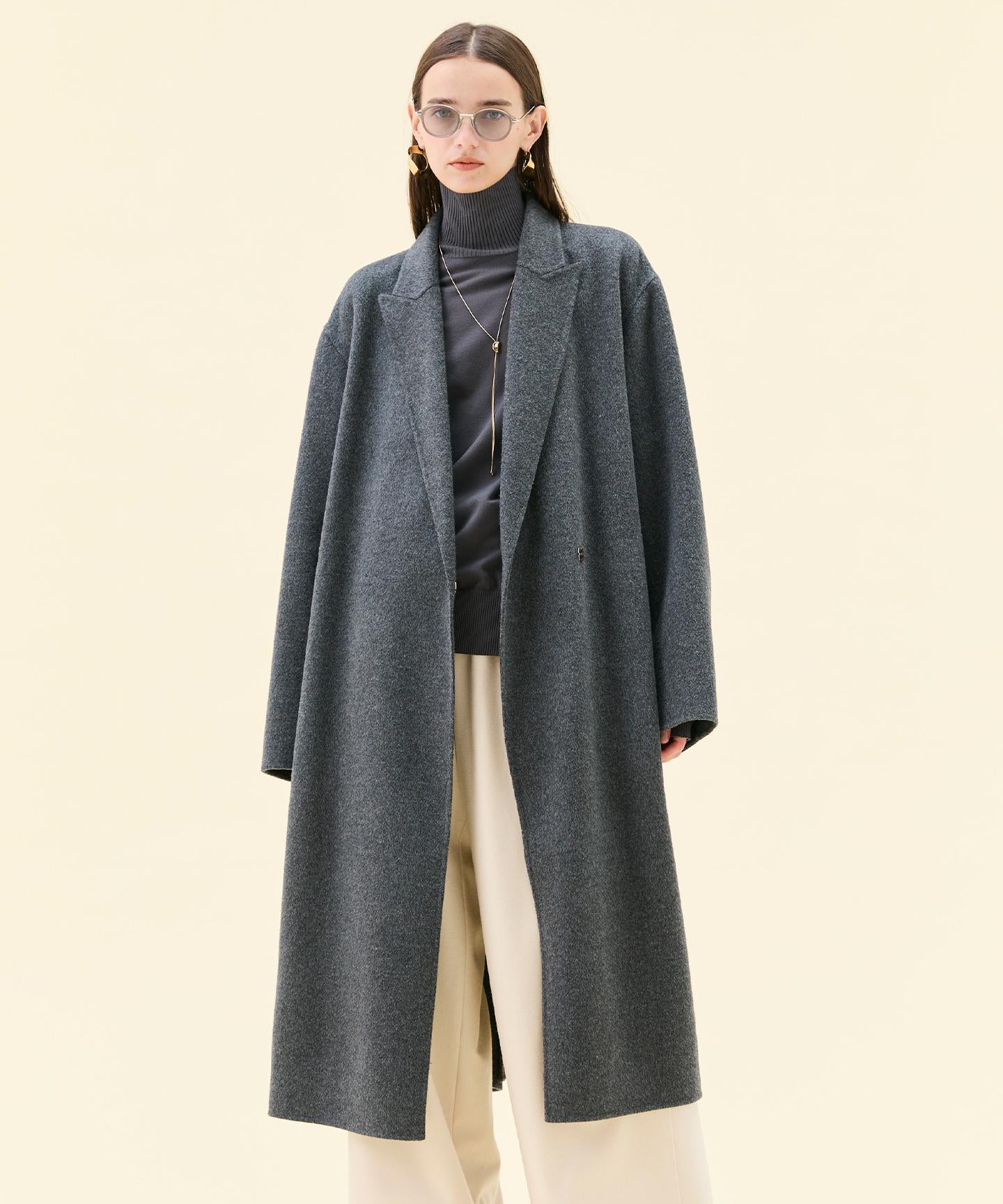 ZION / ウールロングチェスターコート