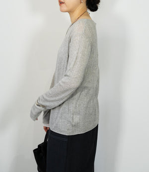 レイヤード風シアースリムニット