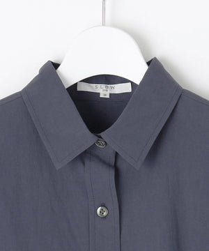 タンブラーコットンブロード シャツワンピース