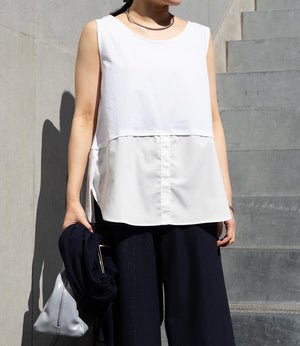 オーバーレイタンクトップ