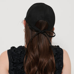 コットン バックリボン キャップ UV