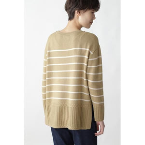 ウールカシミヤクルーボーダーＰＯ