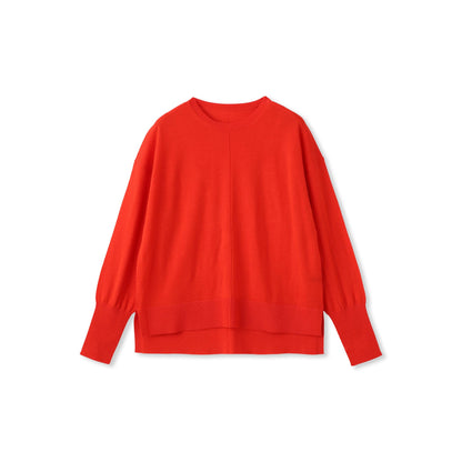 【WEB限定】ベーシックウールクルーネックニット≪洗える≫