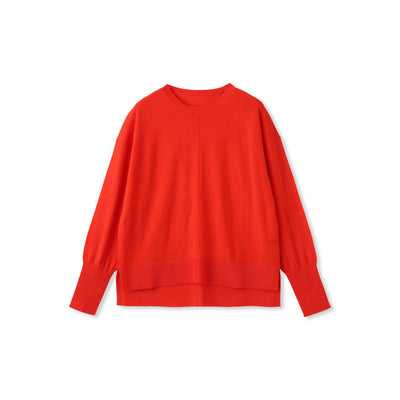 【WEB限定】ベーシックウールクルーネックニット≪洗える≫