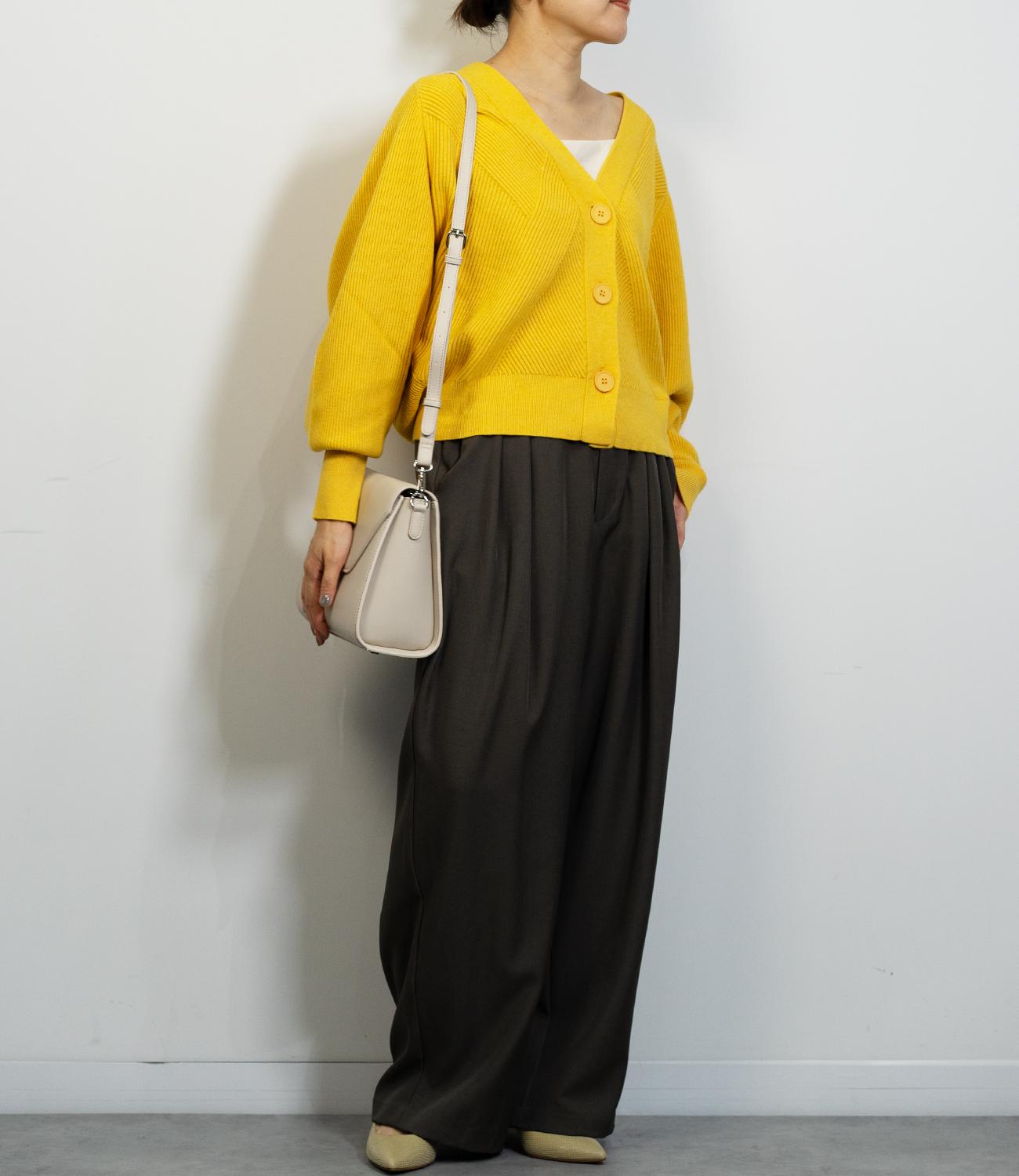 デザイン編みニットカーディガン