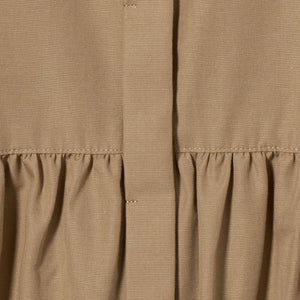 スタンドネック ペプラム フレンチスリーブ ブラウス