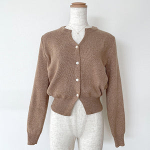 キーネックカーディガン