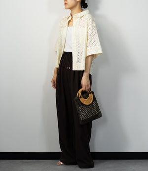 レース半袖シャツ