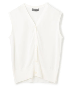 シアーニット ノースリーブベスト