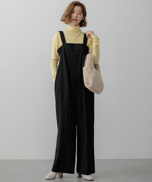 ウーステッドウール リブタートルネック ニット