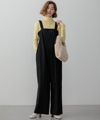 ウーステッドウール リブタートルネック ニット