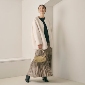 【WEB限定】ボア×フェイクムートン リバーシブルジャケット