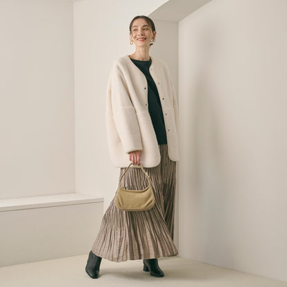 【WEB限定】ボア×フェイクムートン リバーシブルジャケット