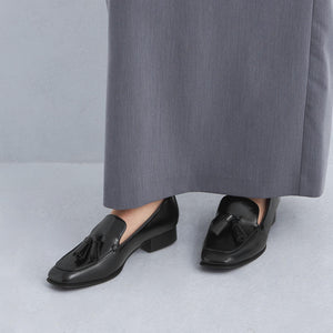 スクエア タッセル ローファー- 撥水 -