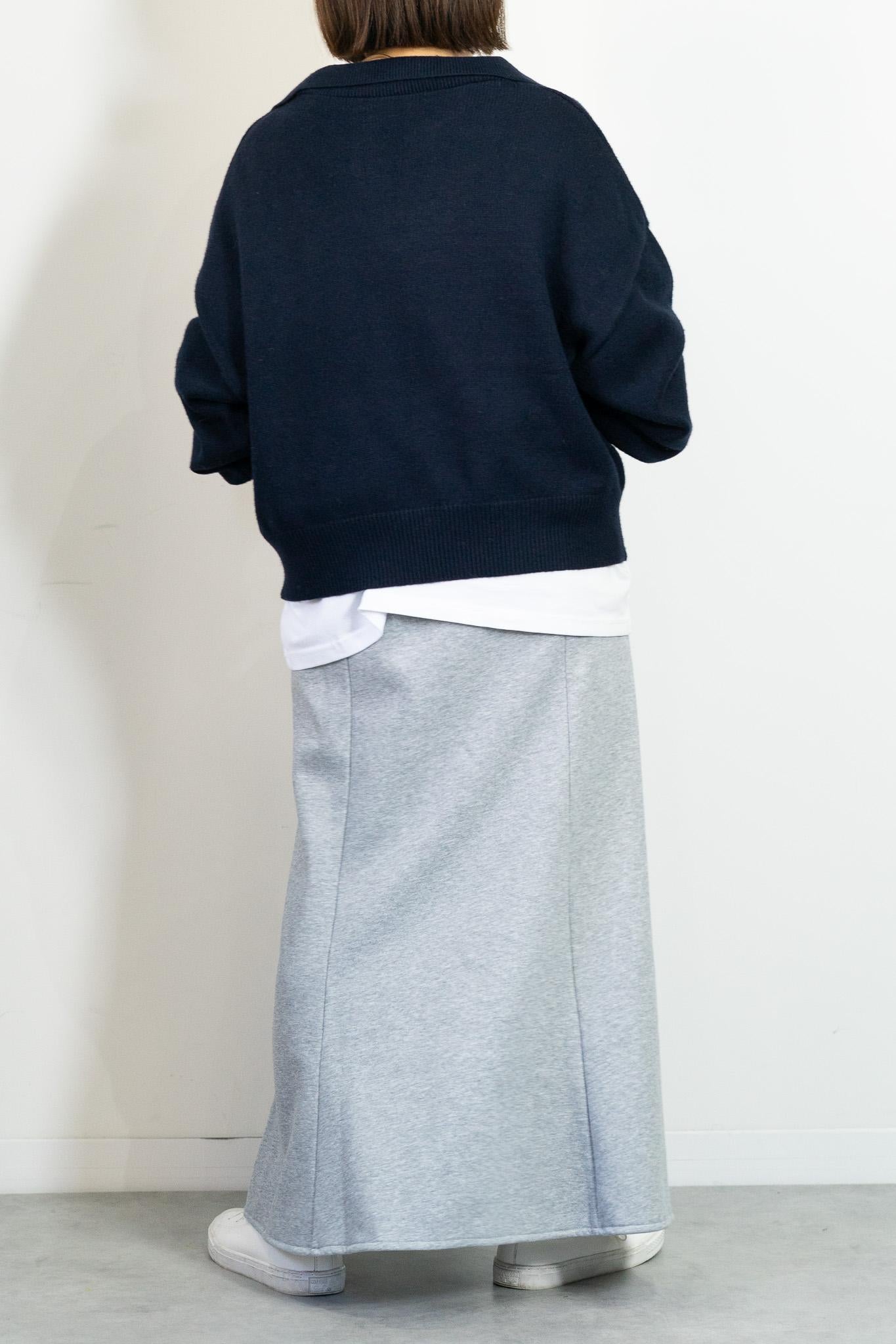 スキッパーニットプルオーバー