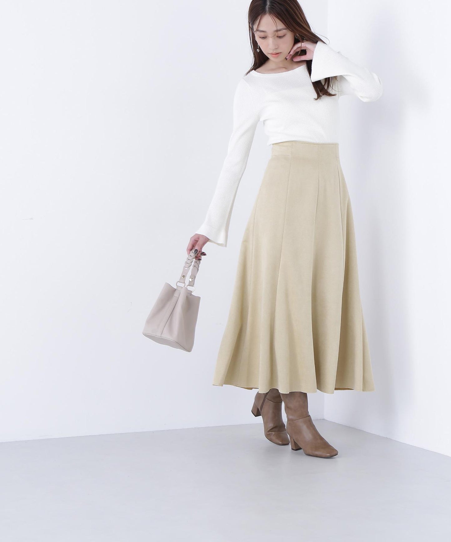 フェイクスエードシリーズ マーメイドスカート