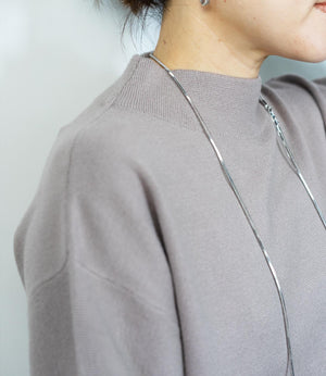 袖パールふわり袖ニット