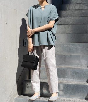 スタイルカバーキーネックカットソー