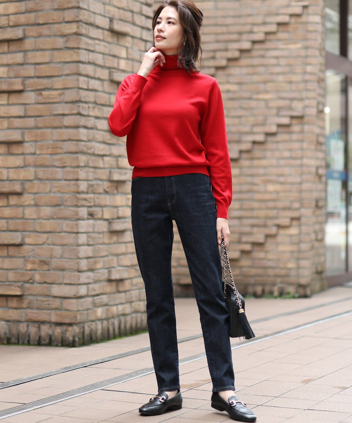 【WEB限定】大人フィットな脚長スリムストレート