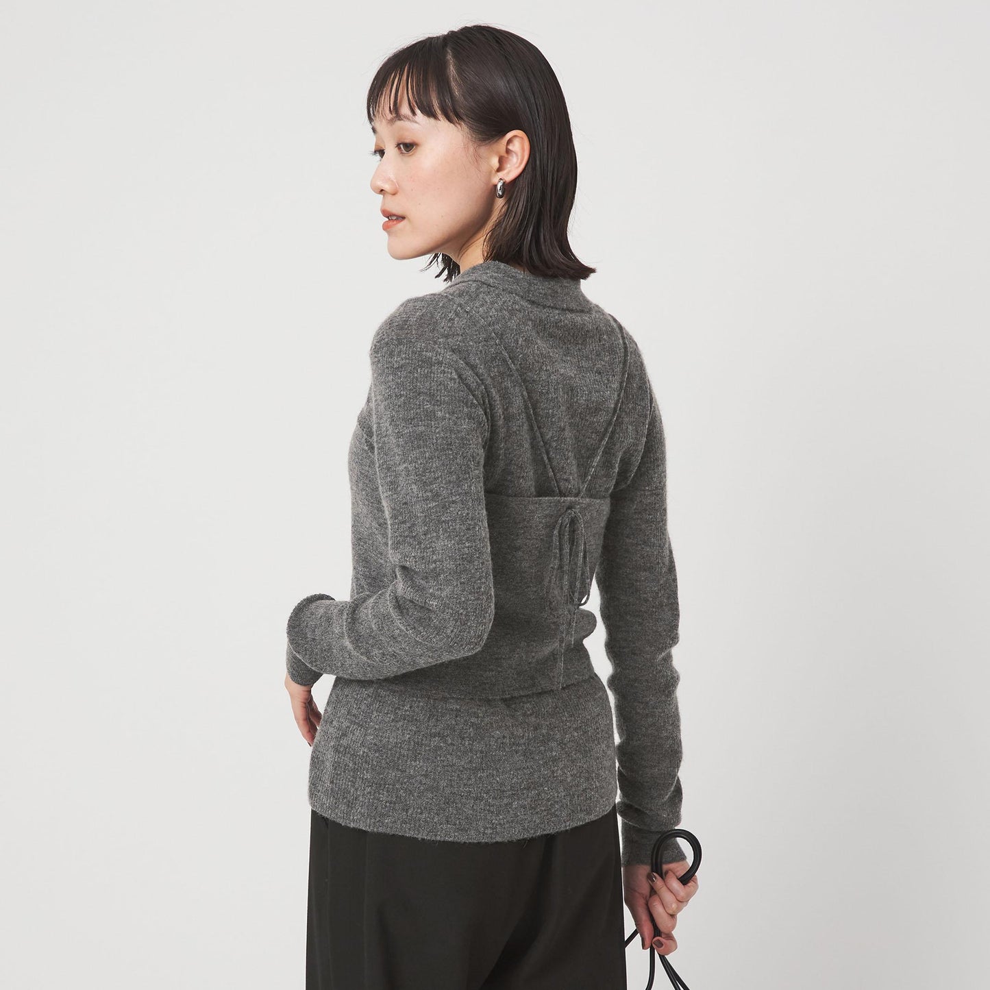 ポロニット カーディガン × ビスチェ ニット セット