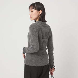 ポロニット カーディガン × ビスチェ ニット セット