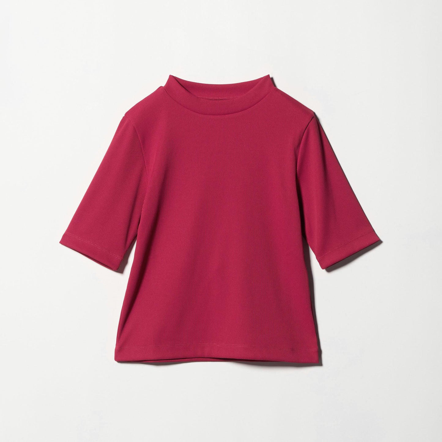 ニットライク モックネック カットソー