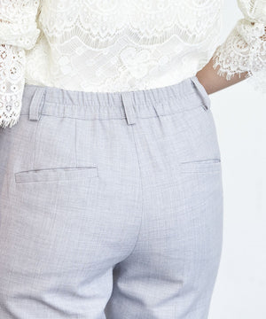 サマーウール混テーパードパンツ