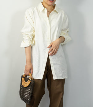 バックギャザーシャツ