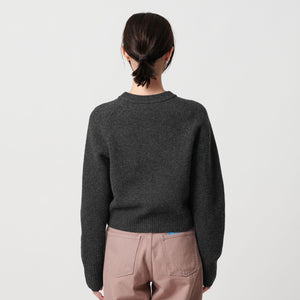 ウールニット ショートカーディガン