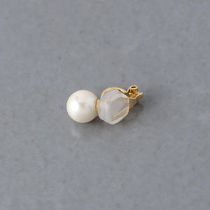 8MM イミテーションパール イヤリング